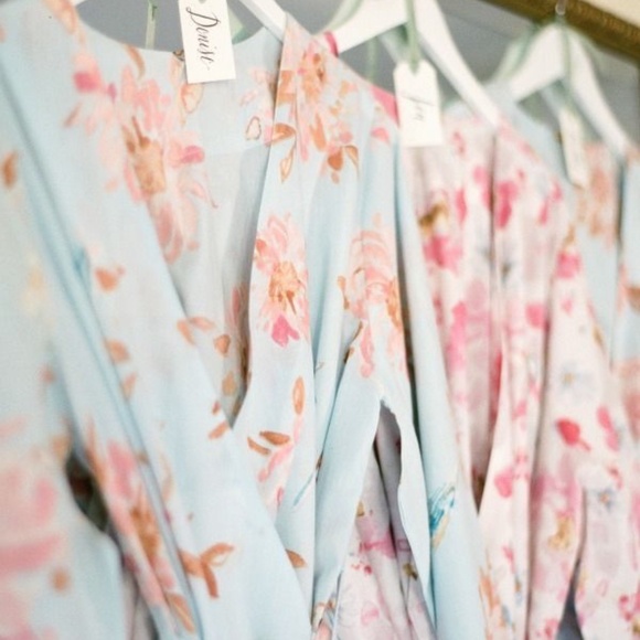 Plum Pretty Sugar Kimono / robe / dressing gown Viviette Encounters A Lark - Picture 14 of 15